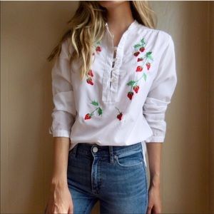 Vintage strawberry tunic 🍓